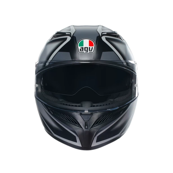 Casco Integral Agv K-3  Sv Ece2206 Compound Negro Gris