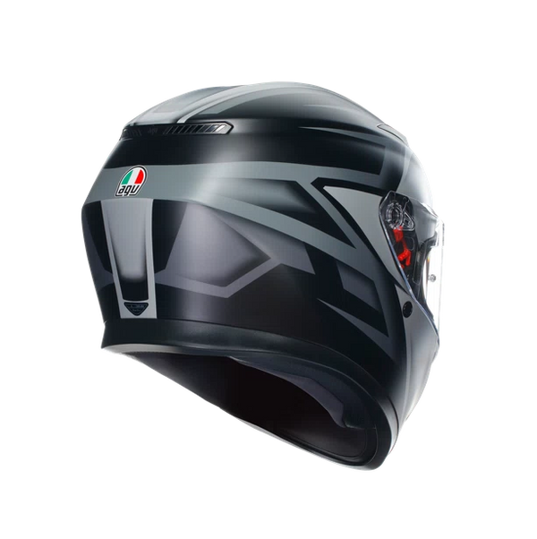 Casco Integral Agv K-3  Sv Ece2206 Compound Negro Gris