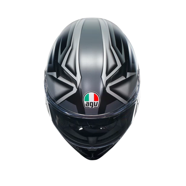 Casco Integral Agv K-3  Sv Ece2206 Compound Negro Gris