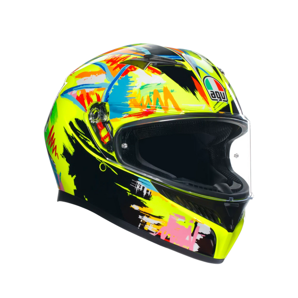 Casco Integral Agv K-3 Rossi Winter Test 2019 Amarillo