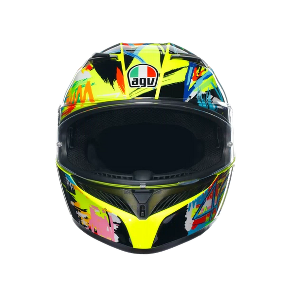 Casco Integral Agv K-3 Rossi Winter Test 2019 Amarillo