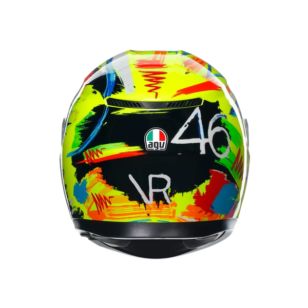 Casco Integral Agv K-3 Rossi Winter Test 2019 Amarillo