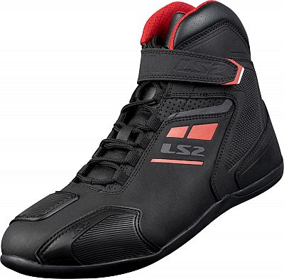 BOTAS LS2 GARRA NEGRO ROJO
