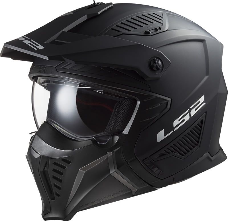 Casco Cross City LS2 Drifter Solid Negro Mate OF606