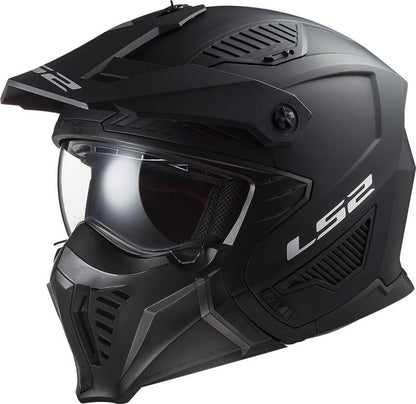 Casco Cross City LS2 Drifter Solid Negro Mate OF606