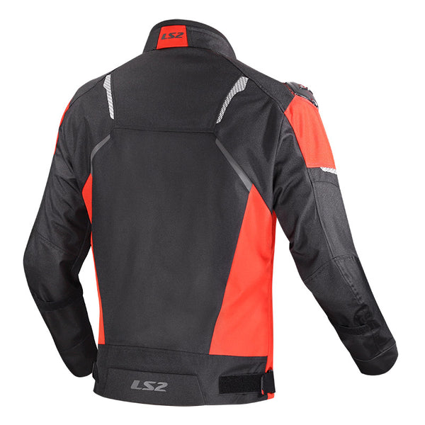 Chamarra  Ls2  Zoom Roja Con Protecciones