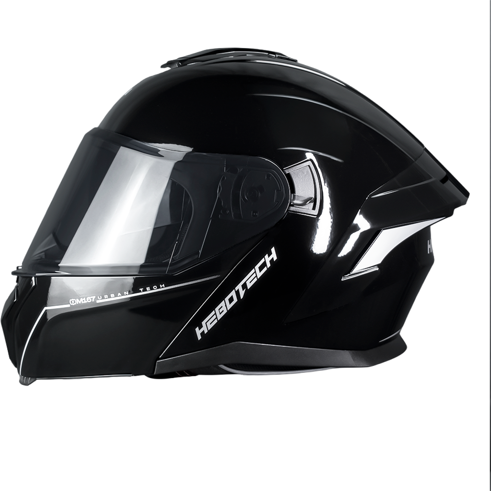 Casco Abatible Hebotech HT Negro Brillo