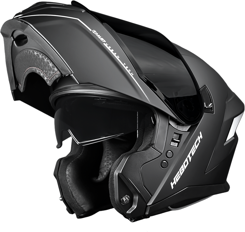 Casco Abatible Hebotech HT Negro Mate