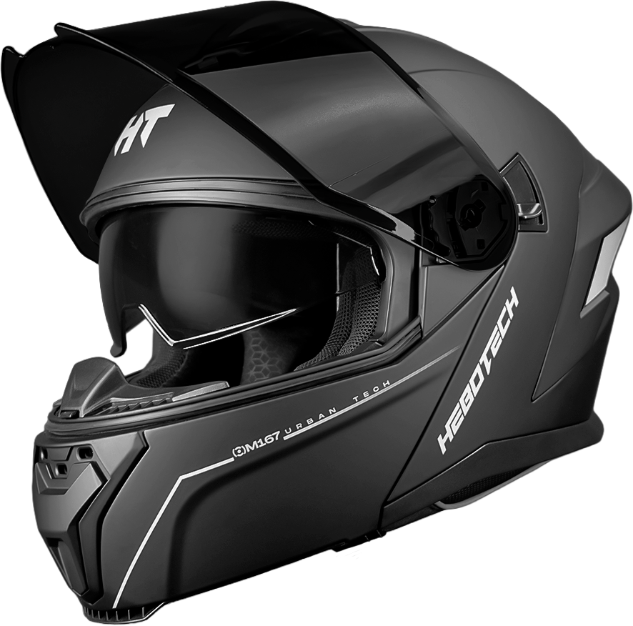 Casco Abatible Hebotech HT Negro Mate