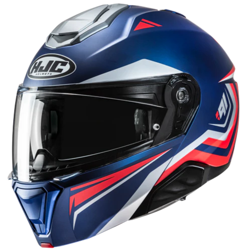 Casco Abatible Hjc I91 Tricus MC21SF Azul Rojo