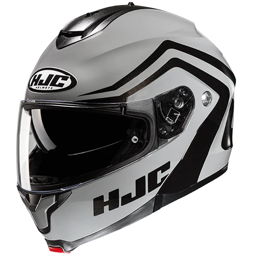 Casco Abatible Hjc C91N Nepos Negro Gris Mate