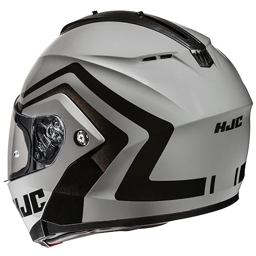 Casco Abatible Hjc C91N Nepos Negro Gris Mate