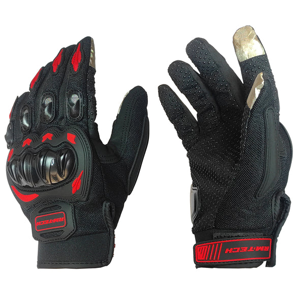 Guantes RMTECH Negro/Rojo MX666