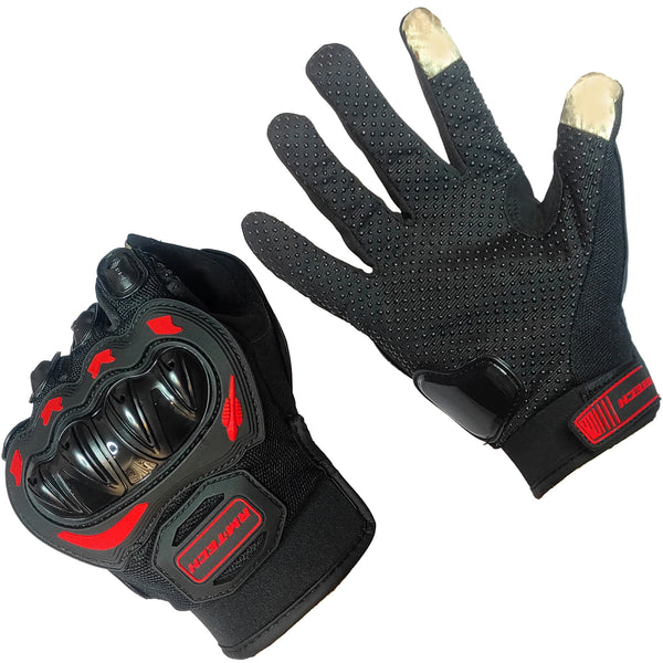 Guantes RMTECH Negro/Rojo MX666