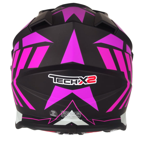 Casco Cross Street TechX2 632A Mako Rosa Mate