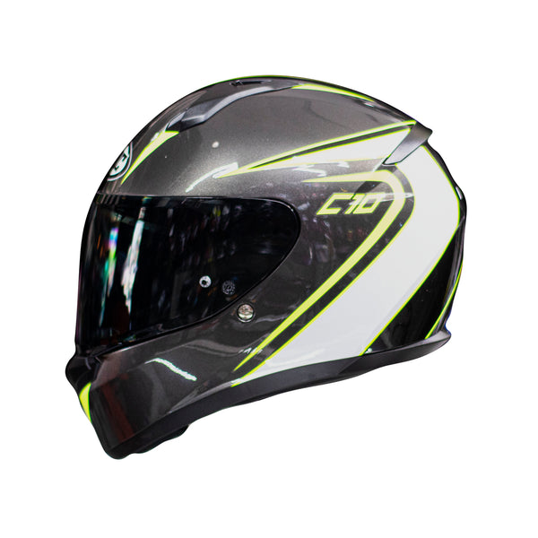 Casco Hjc C10 Santo Mc3H Amarillo Brillo