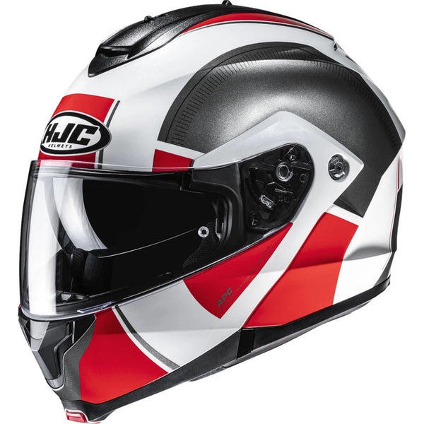 Casco HJC C91n Abatible Jyn MC1 Bco/Rjo/Ngo