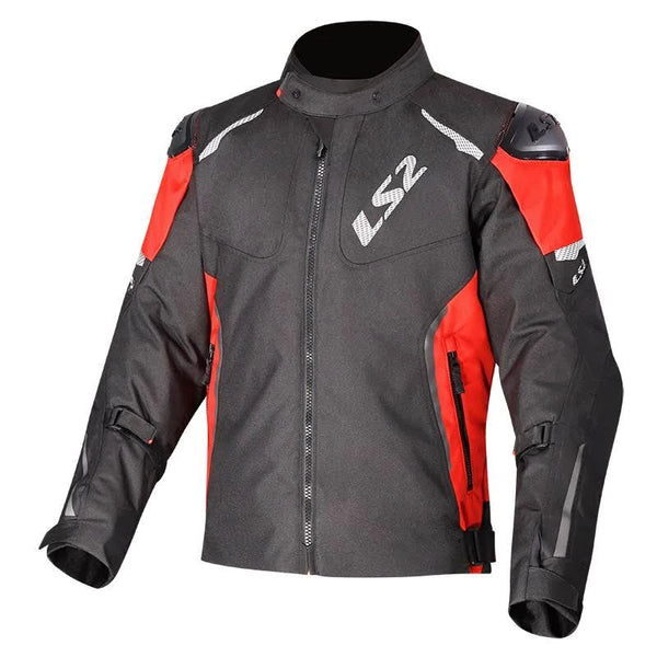 Chamarra  Ls2  Zoom Roja Con Protecciones