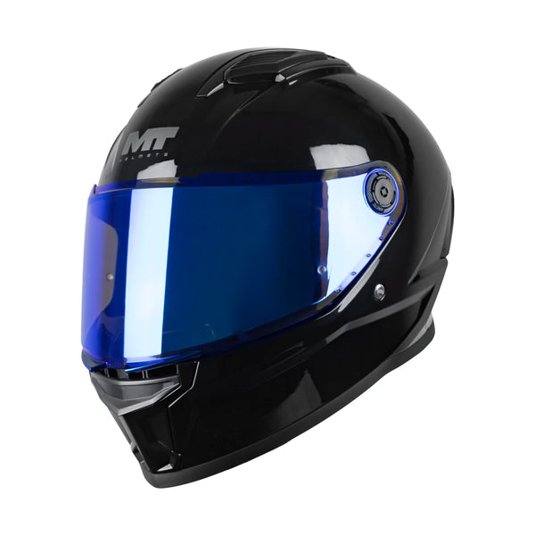 Casco integral MT Stinger 2 Pure A1 Negro Brillo Incluye 2 Micas
