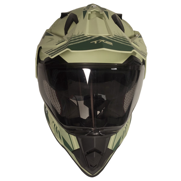 Casco Cross Street TechX2 632A Unit Verde Mate Jungle