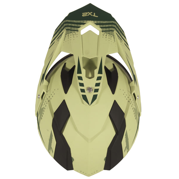 Casco Cross Street TechX2 632A Unit Verde Mate Jungle