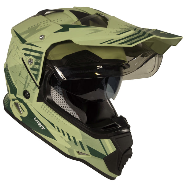 Casco Cross Street TechX2 632A Unit Verde Mate Jungle