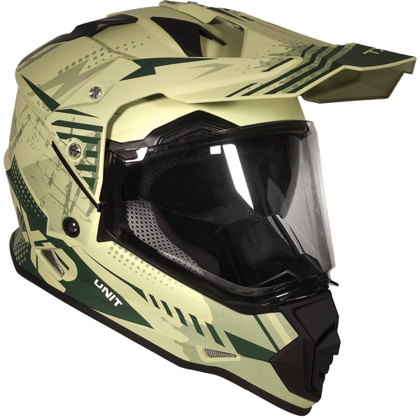 Casco Cross Street TechX2 632A Unit Verde Mate Jungle