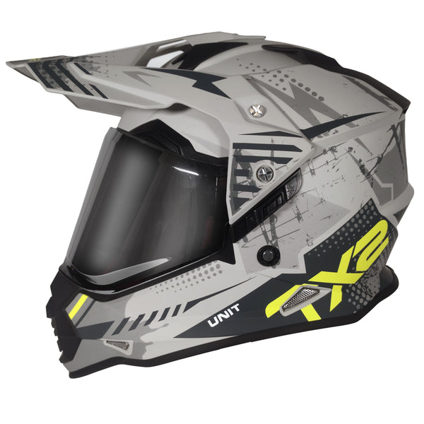 Casco Cross Street TechX2 632A Unit Tundra Gris Mate