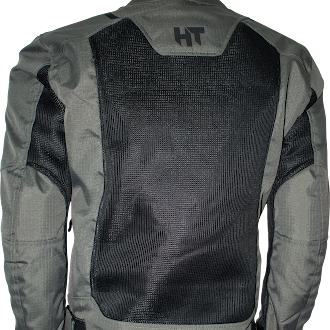 Chamarra Con  Protecciones Hebotech Chicago Corta Mesh Gris