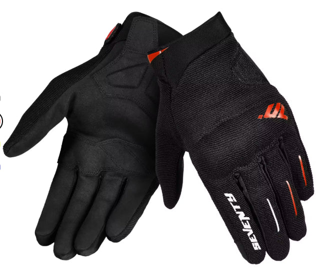 Guante SD-C40 Asphalt Verano Hombre Negro Rojo
