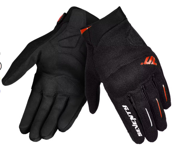 Guante SD-C40 Asphalt Verano Hombre Negro Rojo