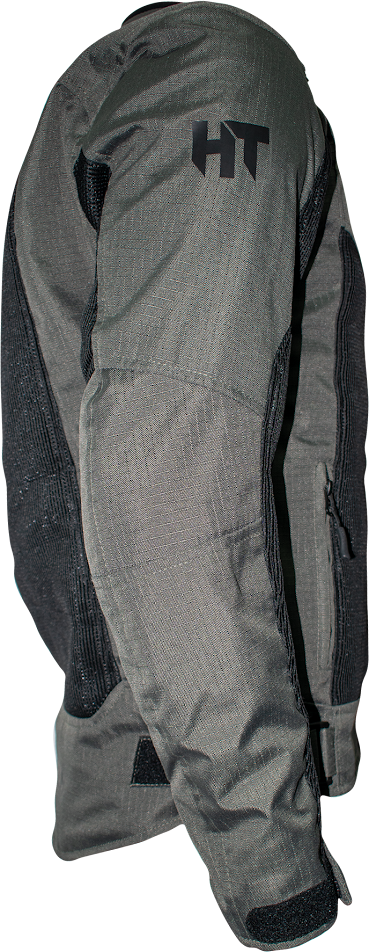 Chamarra Con  Protecciones Hebotech Chicago Corta Mesh Gris
