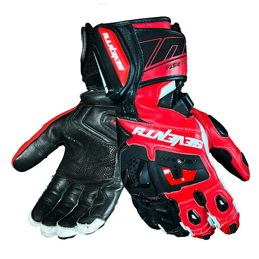 Seventy SD-R24 Pista Guantes De Hombre Negro Rojo