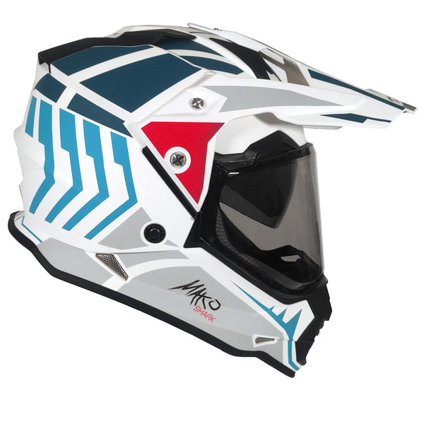 Casco Cross Street TechX2 632A Mako Blanco Cell