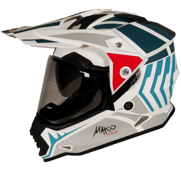 Casco Cross Street TechX2 632A Mako Blanco Cell