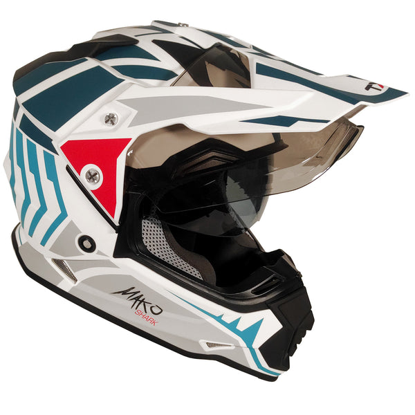 Casco Cross Street TechX2 632A Mako Blanco Cell