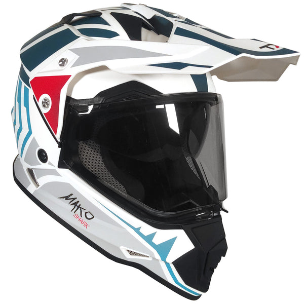 Casco Cross Street TechX2 632A Mako Blanco Cell
