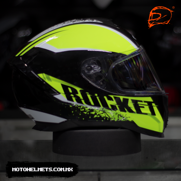 CASCO JOE ROCKET RKT 200 BLASTER AMARILLO NEON