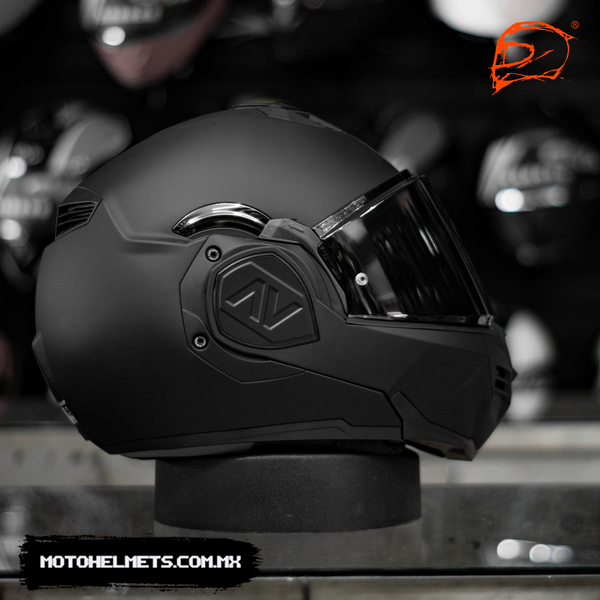 Casco Abatible Ls2 Advant Noir Negro Mate Ff906