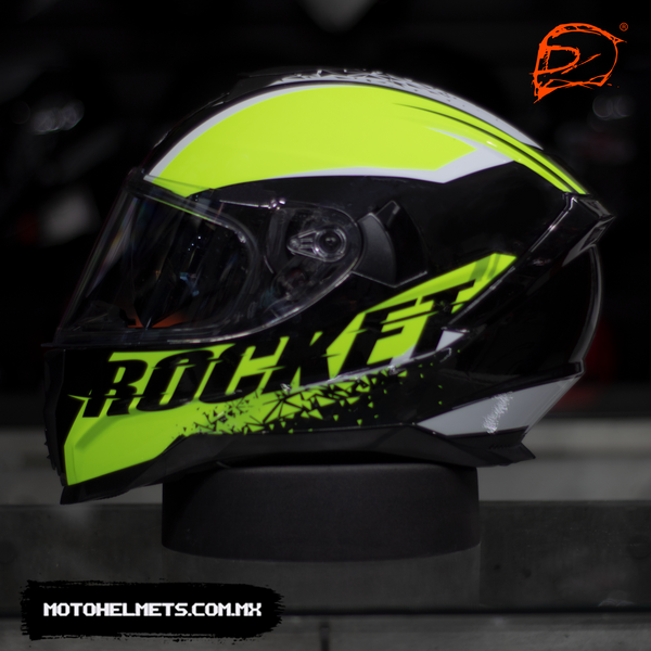 CASCO JOE ROCKET RKT 200 BLASTER AMARILLO NEON