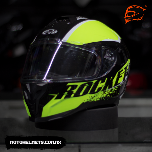 CASCO JOE ROCKET RKT 200 BLASTER AMARILLO NEON