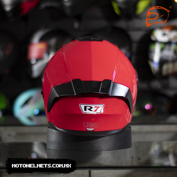 Casco Abatible R7 Alfa Rojo