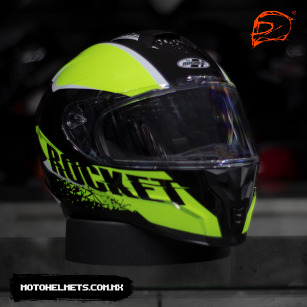 CASCO JOE ROCKET RKT 200 BLASTER AMARILLO NEON