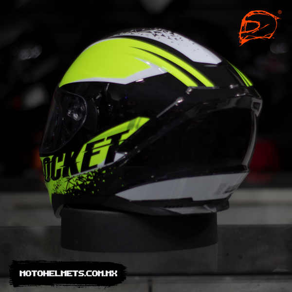 CASCO JOE ROCKET RKT 200 BLASTER AMARILLO NEON