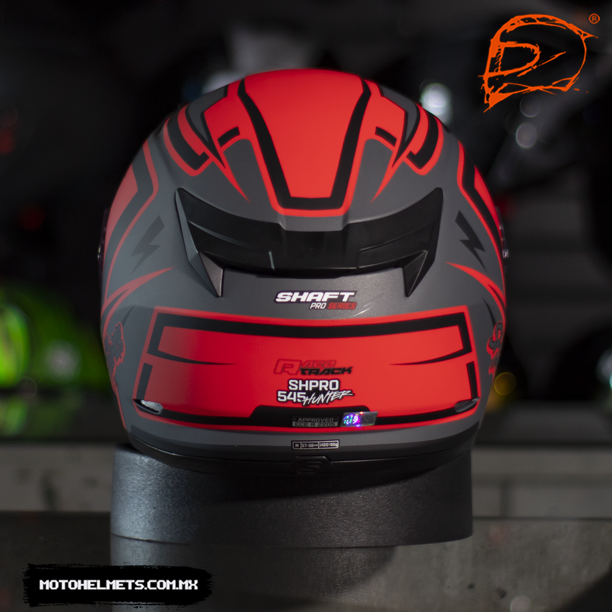 Casco Integral Shaft Pro 545 Racetrack Rojo