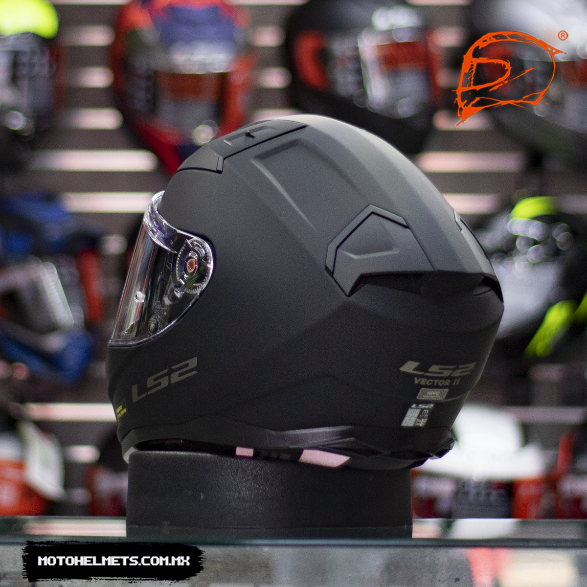 Casco Integral LS2 Vector II Solid Negro Mate FF811