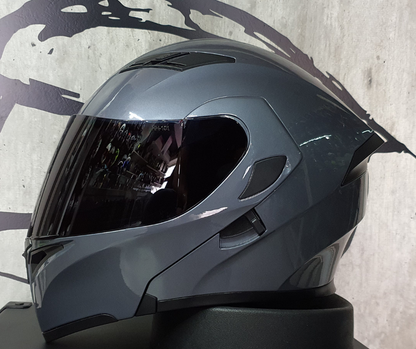 Casco Abatible R7 Unscarred Gris - Moto Helmets  -  - Abatibles, Cascos, Equipamento Mujer, Modulares