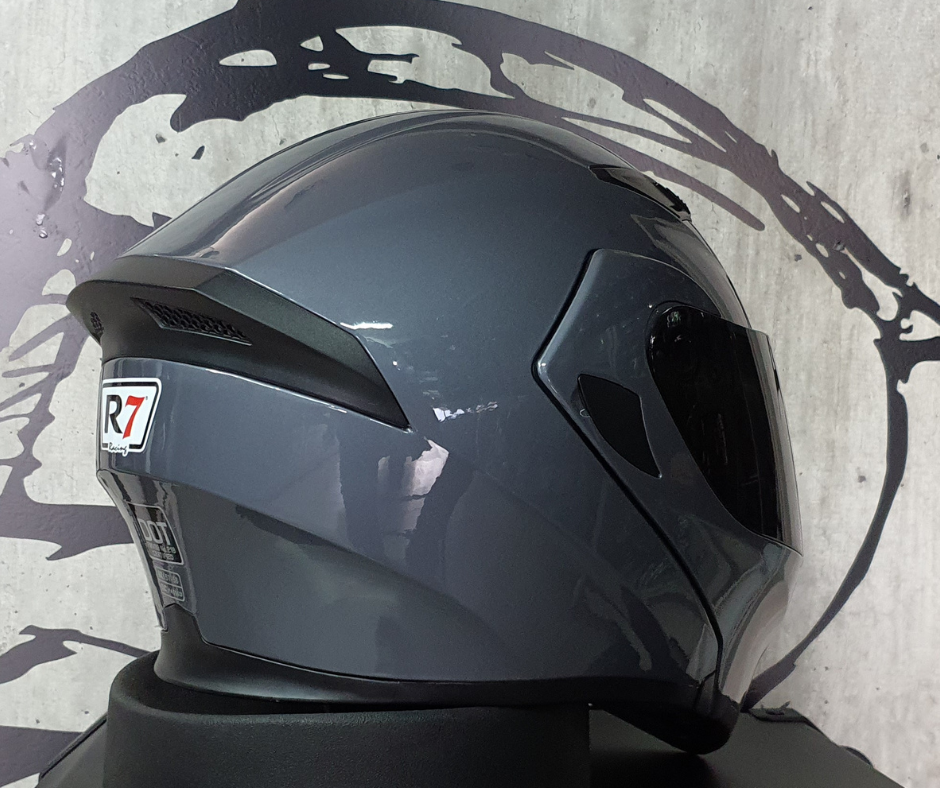 Casco Abatible R7 Unscarred Gris - Moto Helmets  -  - Abatibles, Cascos, Equipamento Mujer, Modulares