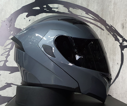 Casco Abatible R7 Unscarred Gris - Moto Helmets  -  - Abatibles, Cascos, Equipamento Mujer, Modulares