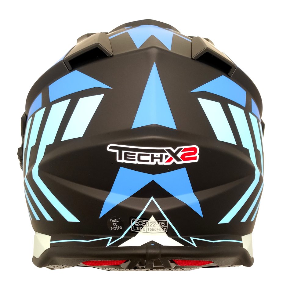 Casco Cross Street Tech X2 632 Azul Rojo – Moto Helmets